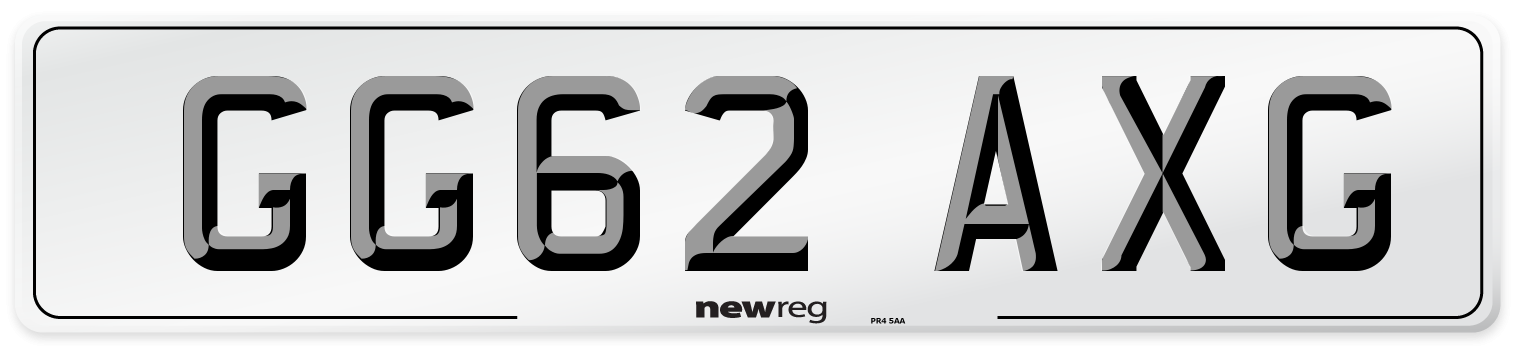 GG62 AXG Number Plate from New Reg